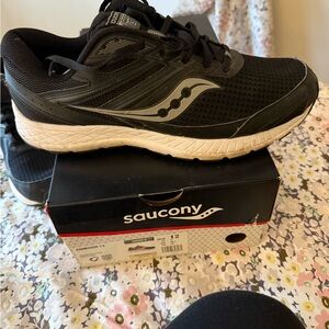 Saucony Black and White Running Shoes